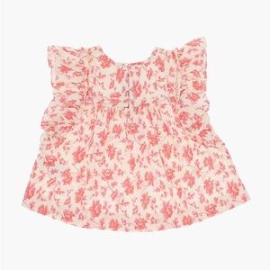 Bonpoint Pink Floral Kids Blouse